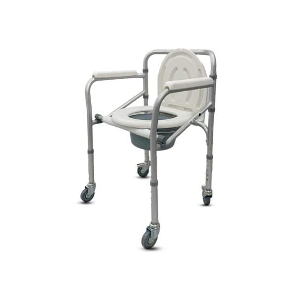 כיסא שירותים נייד קומוד עם גלגלים