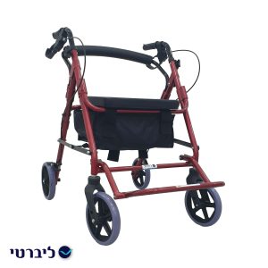 רולטור 4 גלגלים עם רגלית מצב כיסא העברה