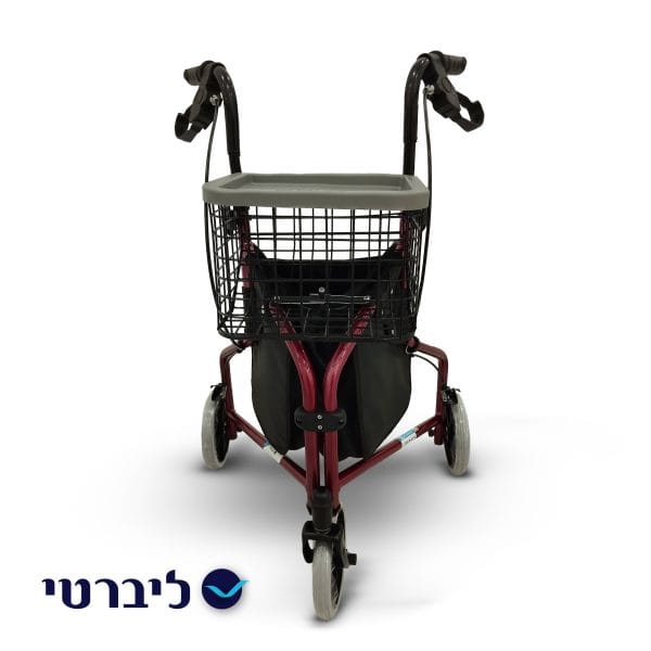 ⁦רולטור 3 גלגלים עם תיק וסלסלה⁩ – תמונה ⁦2⁩