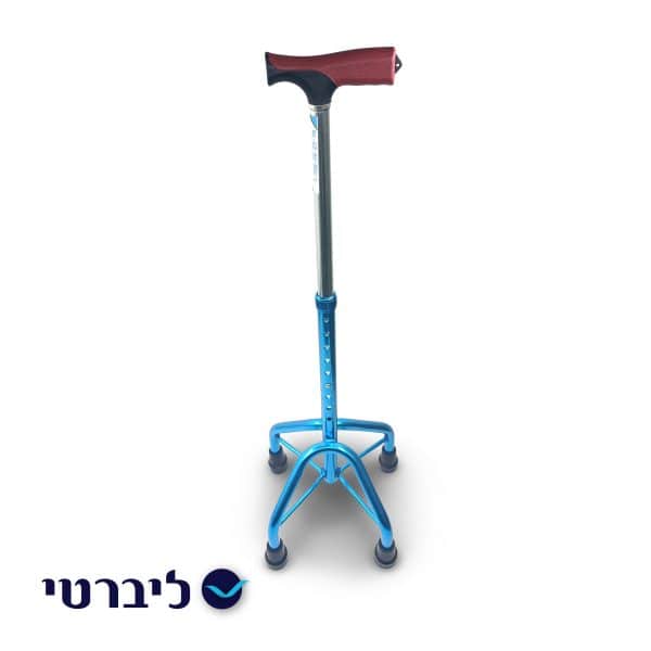 ⁦מקל הליכה 4 נקודות רגליים יציבות במיוחד⁩ – תמונה ⁦2⁩