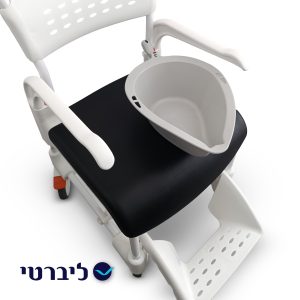 כיסא רחצה ושירותים יוקרתי דגם קלין - סיר ומושב